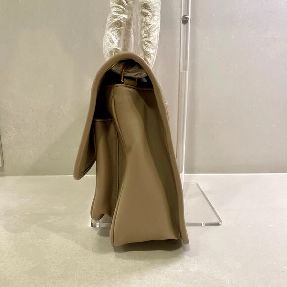 NWT SAINT LAURENT Monogram Medium Niki Shoulder Bag Dark Beige - Picture 8 of 16